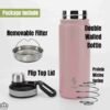 22oz Insulated Stainless Steel Shaker Bottle