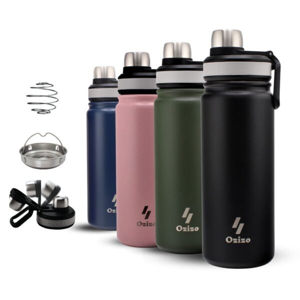 22oz Insulated Stainless Steel Shaker Bottle