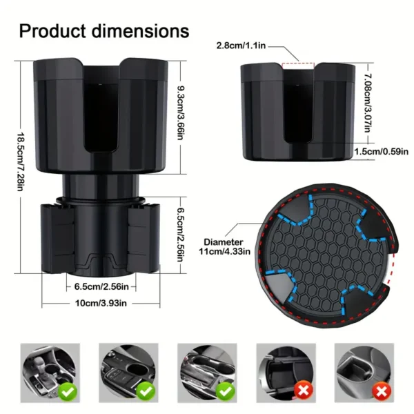 Adjustable Cup Holder Expander