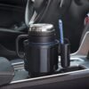 Adjustable Car Cup Holder Expander with Removable Phone Holder
