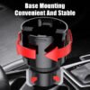 Adjustable Car Cup Holder Expander with Removable Phone Holder