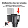 Adjustable Car Cup Holder Expander with Removable Phone Holder