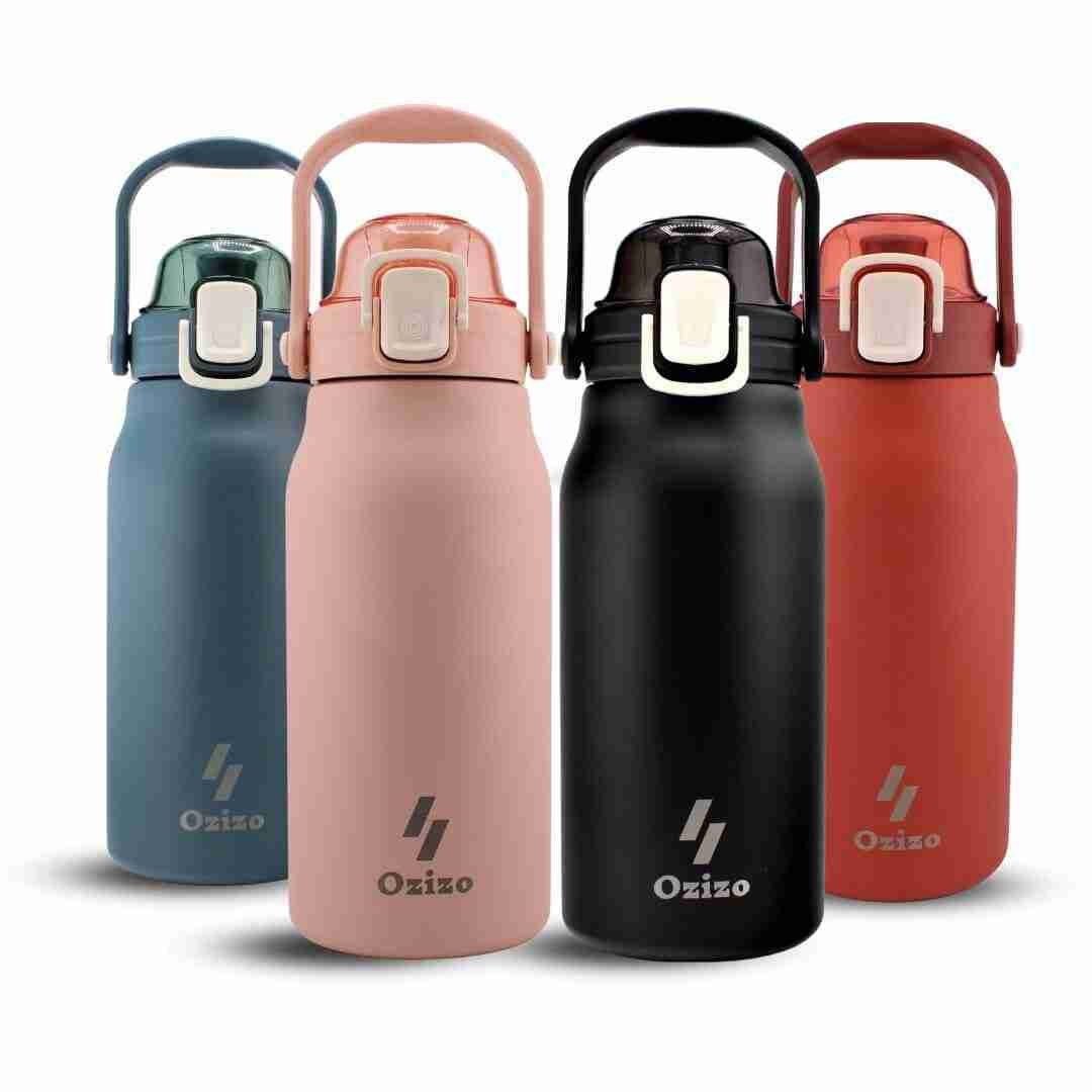 Ozizo M22 44oz Insulated Unique Body Bottle w/ Stainless steel Handle&Lid –  Ozizo Bottles