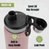 22oz Insulated Stainless Steel Shaker Bottle